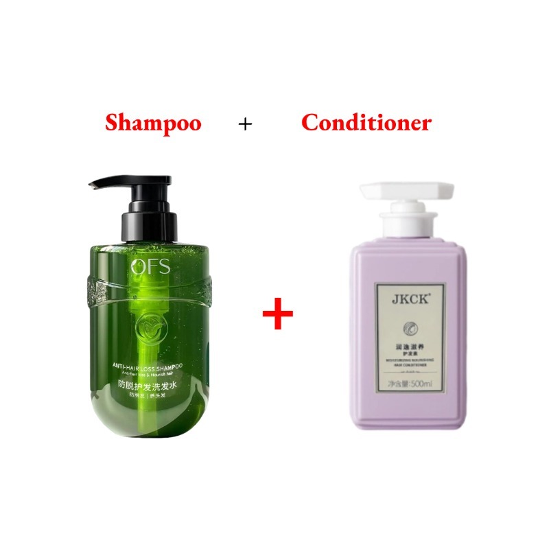 แชมพู OFS ควบคุมความมันและช่วยให้ผมบางเบาและจัดการครีมนวดผม JKCK เรียบและปรับปรุงผมชี้ฟูและแห้ง