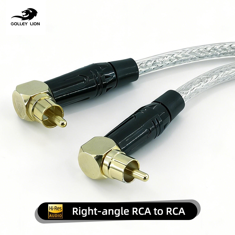 GOLLEY LION สายซับวูฟเฟอร์ RCA เป็น RCA – สายสัญญาณเสียงขั้วต่อเคลือบทอง Digital & Analog รองรับสัญญาณสําหรับเครื่องขยายเสียงซับวูฟเฟอร์โฮมเธียเตอร์ระบบ Hi-Fi