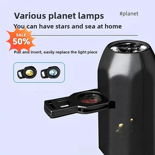 10Pcs ไฟกลางคืน LED, การออกแบบท้องฟ้าเต็มไปด้วยดวงดาว, โคมไฟดวงจันทร์, โคมไฟห้องนอน, โคมฉายโลโก้, พื้นหลัง, การออกแบบที่สร้างสรรค์