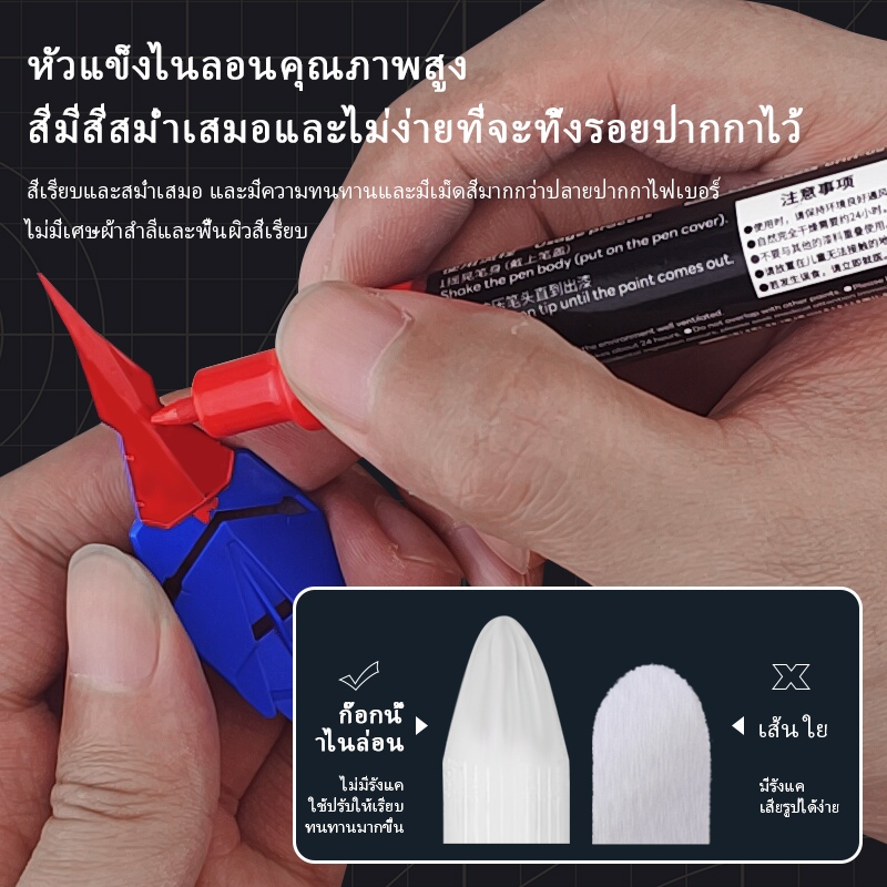Sedi Metal Marker Double-Headed Basic Color Marker ชุดผสมกันดั้มรุ่นเคลือบสีเครื่องมือเปลี่ยนสี - รูปที่ 2
