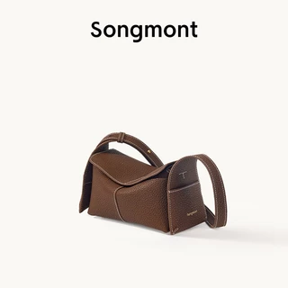 Songmont Mini Drippy Roof Bag กระเป๋าสะพายไหล่ Full-Grain Cow Leather Sling Bag Women