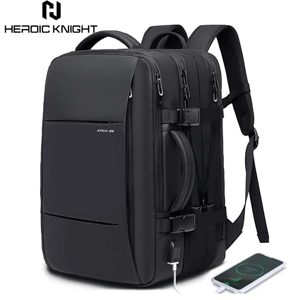 HEROIC KNIGHT Travel Bagpack Men Large Backpack กระเป๋าเดินทาง (15.6")