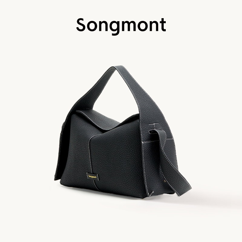 Songmont Medium Drippy Roof Bag กระเป๋าถือสําหรับผู้หญิงกระเป๋าสะพายหนัง