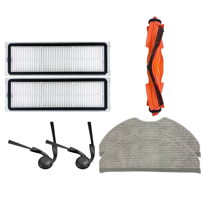 แปรงหลักสูญญากาศหุ่นยนต์/แปรงด้านข้าง/กรอง/ผ้าเข้ากันได้กับ Xiaomi S40 OV81 S40C อะไหล่