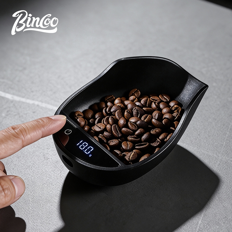 BINCOO กาแฟเครื่องชั่งอิเล็กทรอนิกส์พร้อมถาดถั่ว Espresso รูปที่ 4