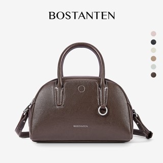 BOSTANTEN Mini Side Trunk กระเป๋าถือผู้หญิง ทรงครึ่งวงกลม หน…