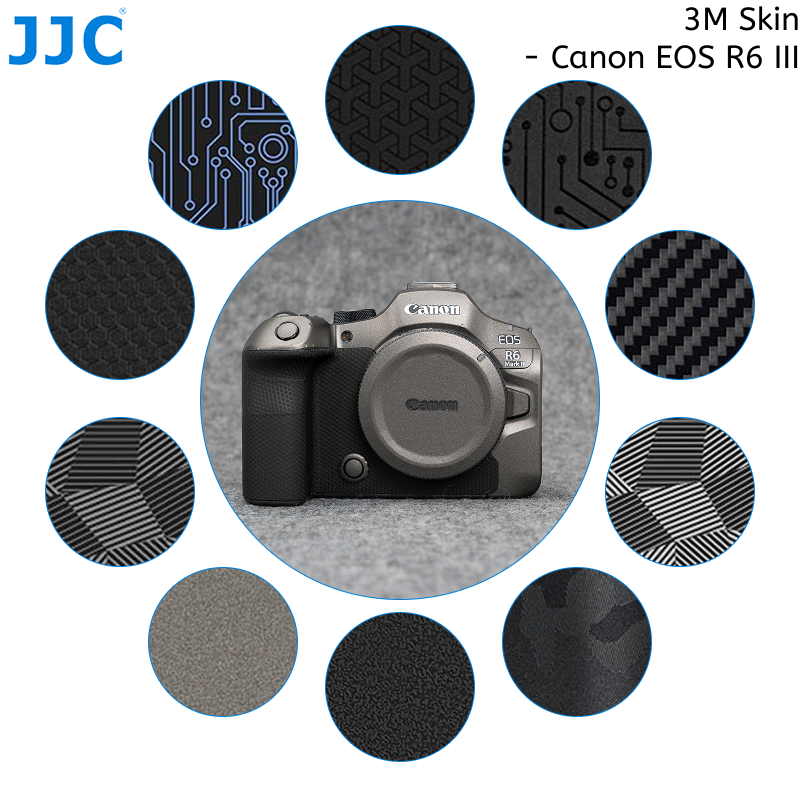 JJC SS-R6M3 3M กล้องสติกเกอร์สําหรับ Canon EOS R6 Mark III R6M3 R6III กล้อง, Residual-free Anti-Scra