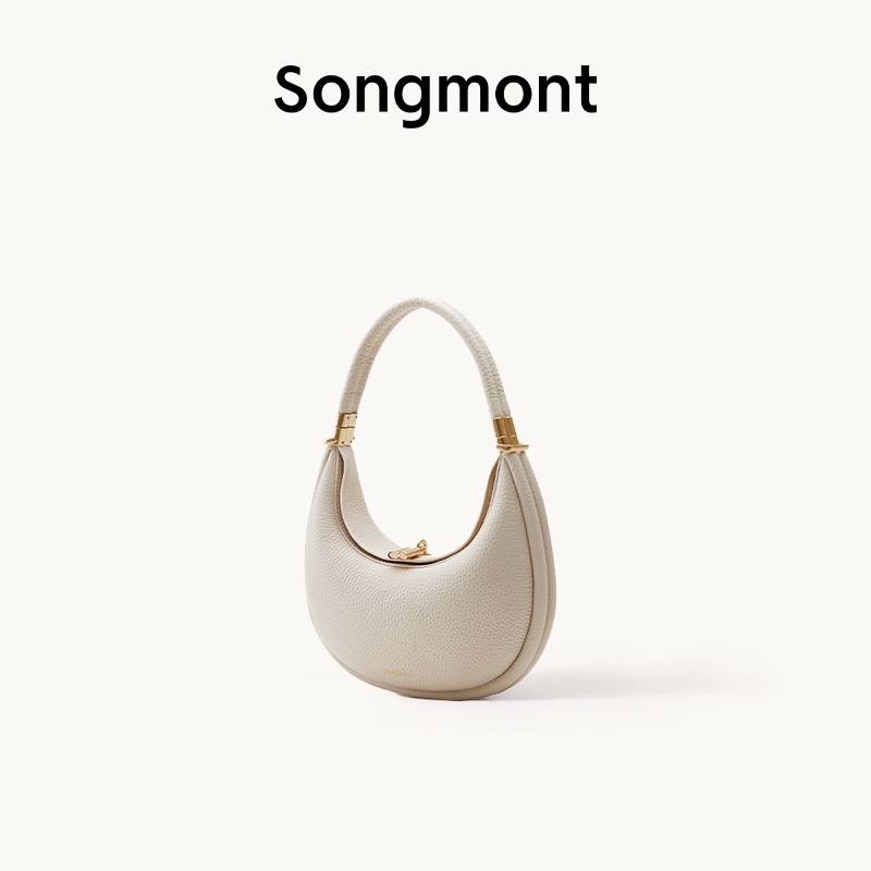 Songmont Small Luna Bag Women Hand Bags Cute Moon Bags Leather