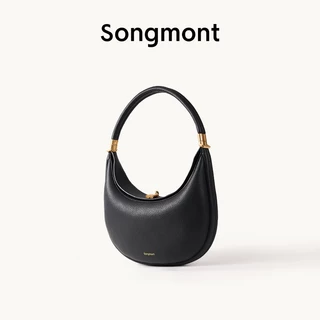 Songmont Medium Luna bag Full-Grain Cow Leather Women Handbags Moon Bags