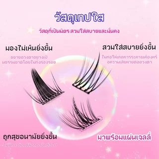 [ไม่จำเป็นต้องใช้กาว] หนังสือขนตาปริมาณมากหนังสือผสมขนตาปลอมธรรมชาติขนตาปลอมกันน้ำเหมาะสำหรับผู้เริ่มต้นใช้ซ้ำได้