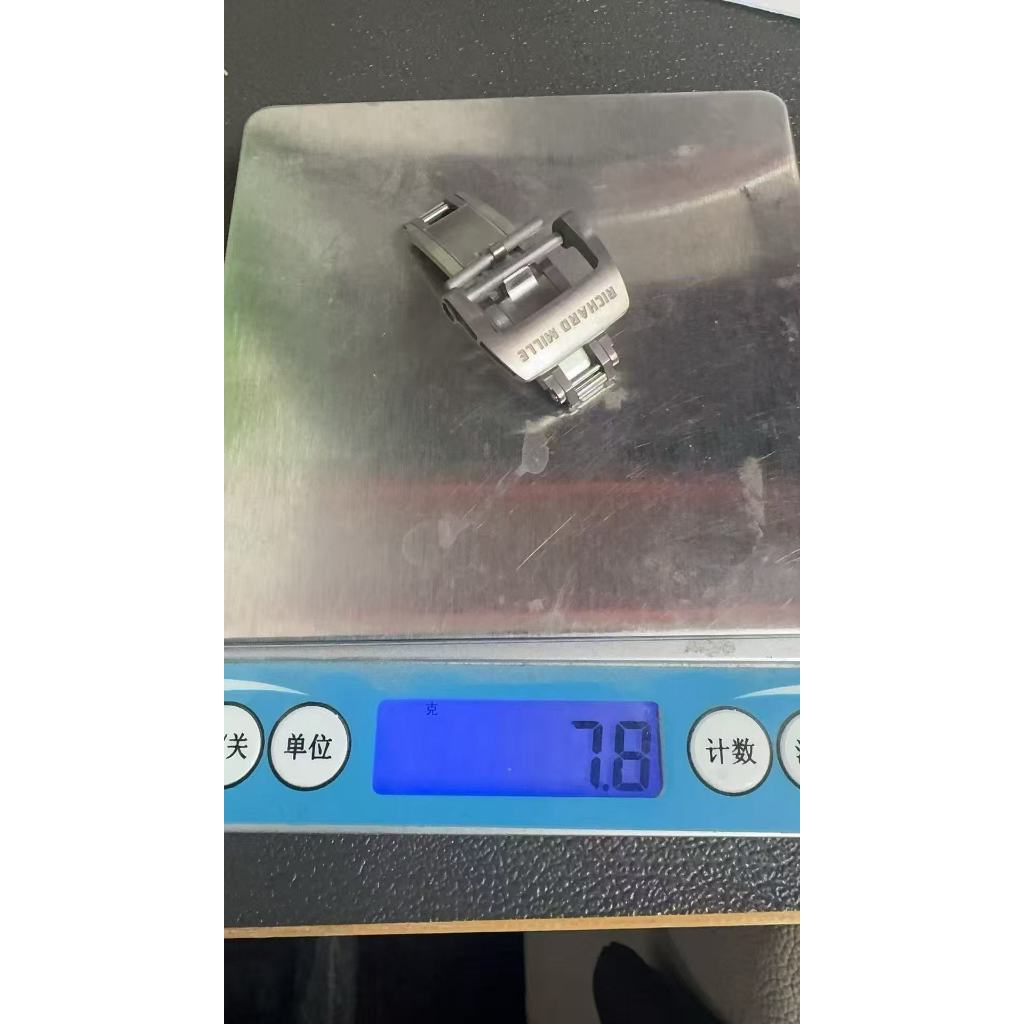 TOP ไทเทเนียมพับหัวเข็มขัด Clasp 18 มม.สําหรับ Richard สายนาฬิกา RM011 RM035 RM055 RM030