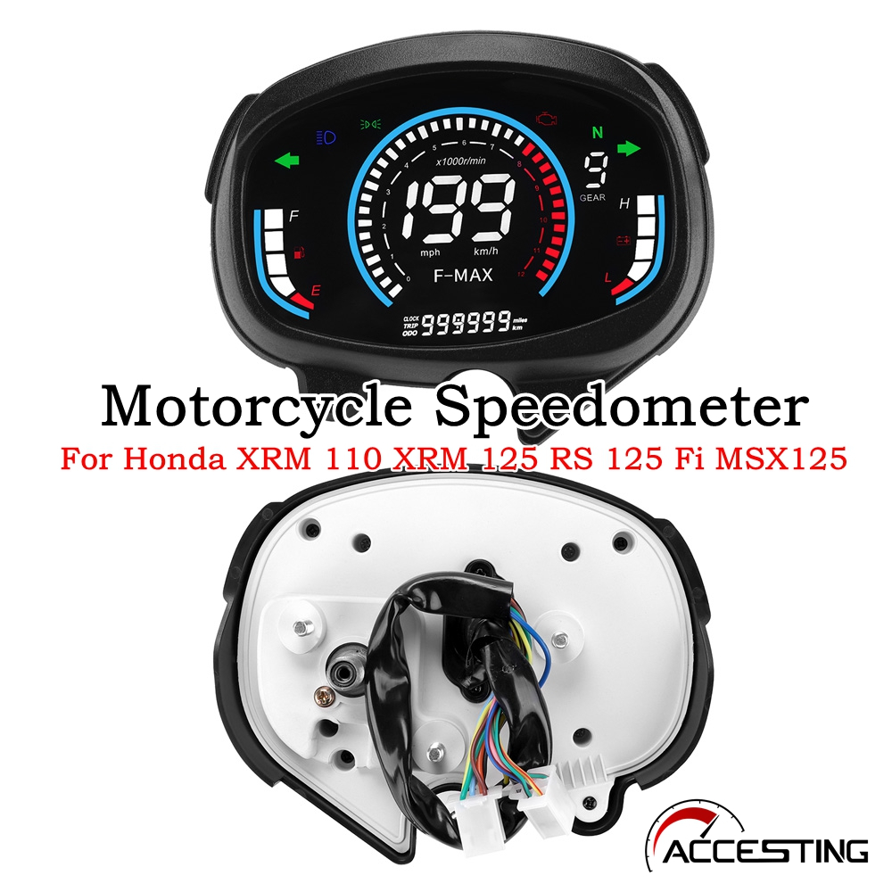 Honda XRM 110 XRM 125 RS 125 Fi MSX125 Speedometer ดิจิตอลเครื่องมืออิเล็กทรอนิกส์ Digital Speedomet