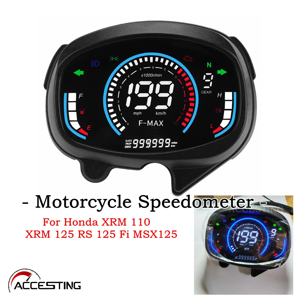 Honda XRM 110 XRM 125 RS 125 Fi MSX125 Speedometer ดิจิตอลเครื่องมืออิเล็กทรอนิกส์ Digital Speedomet