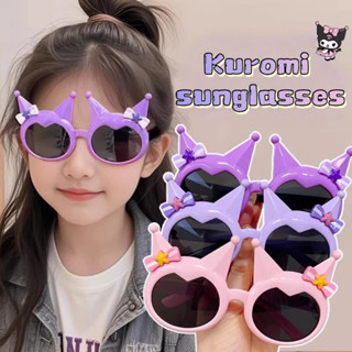 แว่นตากันแดดน่ารักแบบการ์ตูน Kuromi สําหรับเด็กผู้หญิง แฟชั่…