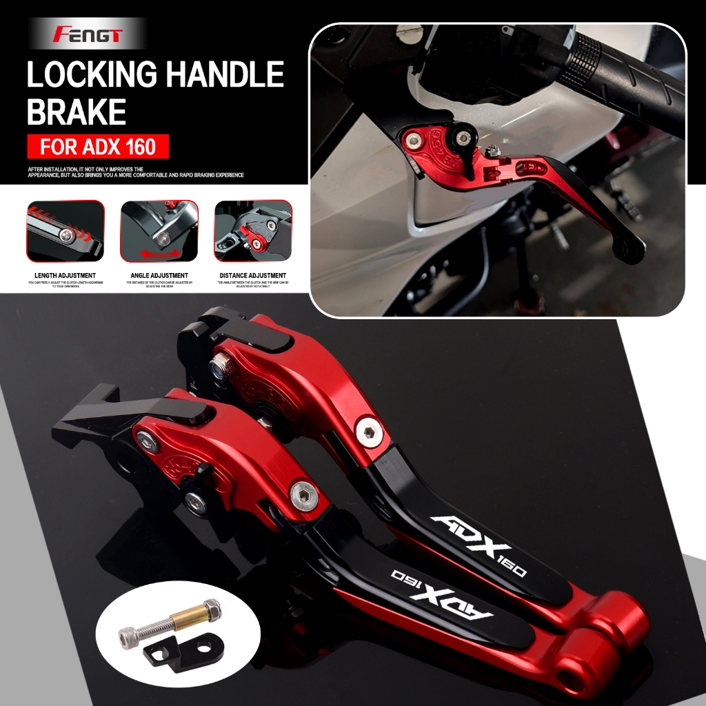 สําหรับ บริสตอล เอดีเอ็กซ์ ADX 160 เอดีเอ็กซ์160อุปกรณ์เสริมรถจักรยานยนต์ที่จอดรถเบรคคันโยกชุดปรับพั