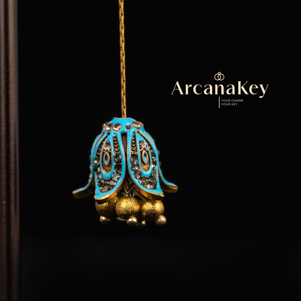 ต่างหูโบฮีเมียนลายดอกไม้ น้ำหนักเบาทองคู่สำหรับทริปชายหาดและสวมใส่วันธรรมดาวิธี ArcanaKey - รูปที่ 5