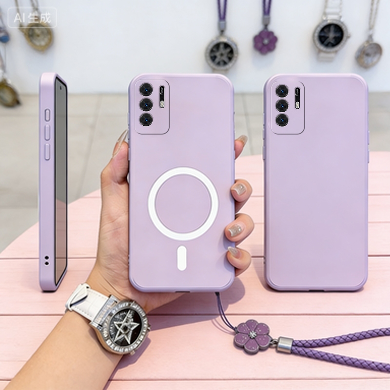 เคสสําหรับ OPPO Reno 6 4g oppo a16 oppo reno 6z 5g oppo reno6 z 5g เคสโทรศัพท์ให้สร้อยข้อมือ Softcas