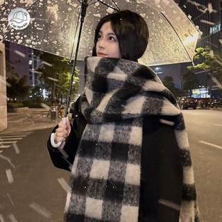 ผ้าพันคอลายสก๊อต สไตล์เกาหลีสำหรับฤดูหนาว ดูแฟชั่นในทุกโอกาส