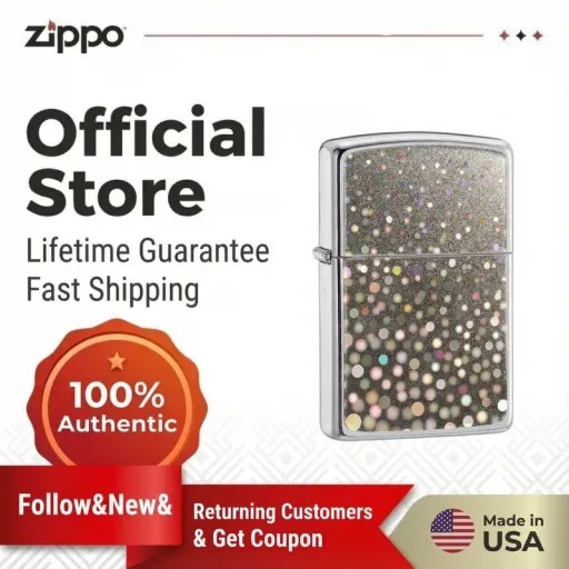 Zippo Official "Rainy Night Neon" ไฟแช็กกันลม,LZE-0819