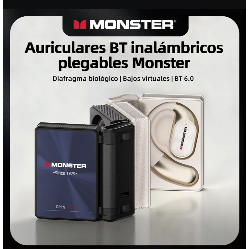 Fo Monster AC530 แบบครอบหูหูฟังบลูทูธไร้สายแนวคิดการนํากระดูกไม่ใช่ในหูพับคู่กีฬาวิ่ง AC530 กีฬาไร้ส