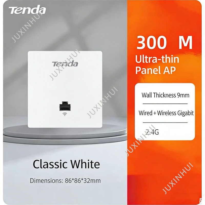 Tenda W9 แผง AP ไร้สาย 300M 1200M 1500M 3000M Gigabit WIFI5 Dual-Band 86 แผงห้องโรงแรม WIFI6 ครอบคลุ