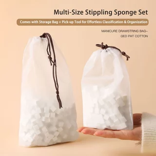 UYIKE Nail Art Stamping Sponge Multi-spec High-density Bagged Tofu Block Claw Clip Small Square Nail Puff