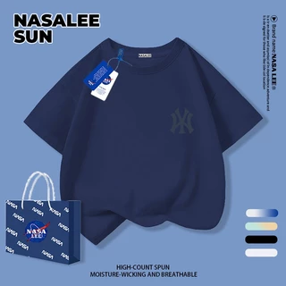 【จัดส่งวันเดียวกัน】เสื้อยืดแขนสั้นเด็ก NASA ผ้าฝ้ายสีขาวนุ่มสบาย ลายพิมพ์เรียบง่ายทันสมัย สำหรับเด็กชาย-เด็กหญิงอายุ 3-16 ปี เสื้อยืดสวมใส่สบายปีใหม่