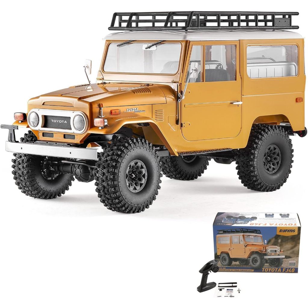 FMS 1/10 RC Crawler FJ40 Toyota Land Cruiser, รถโมเดลงานอดิเรก 4x4 Offroad RC Rock Crawler
