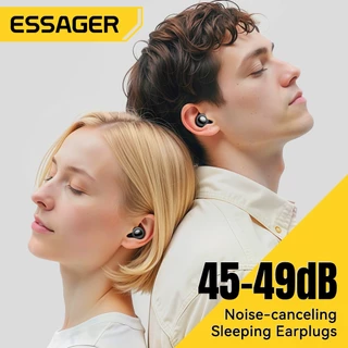 Essager 45-49dB ที่อุดหูลดเสียงรบกวนวัสดุซิลิโคนออร์แกนิกแบบใช้ซ้ําได้สําหรับโฟกัส, ท่องเที่ยว, นอน