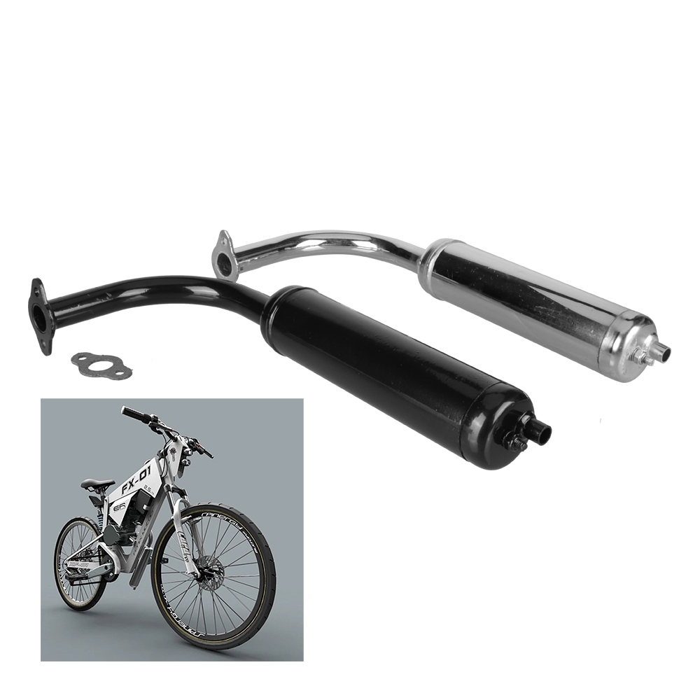 ท่อท่อไอเสียรถจักรยานยนต์ Slip บน Universal ท่อสําหรับ 80cc 60cc 49cc 50cc ไฟฟ้าจักรยานเครื่องยนต์ 8
