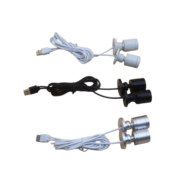 Led USB Spotlight DC5V เครื่องประดับตู้ตู้โชว์เคาน์เตอร์โคมไฟพื้นผิวติดตั้งเพดาน Mini Spot Light USB 5V อินเทอร์เฟซ