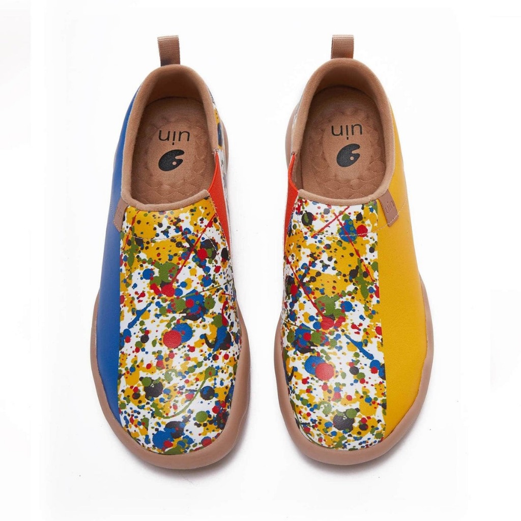 UIN Toledo II ผู้ชายแฟชั่นรองเท้าไม่มีส้น Causal สบายรองเท้าผ้าใบ Art Travle รองเท้า