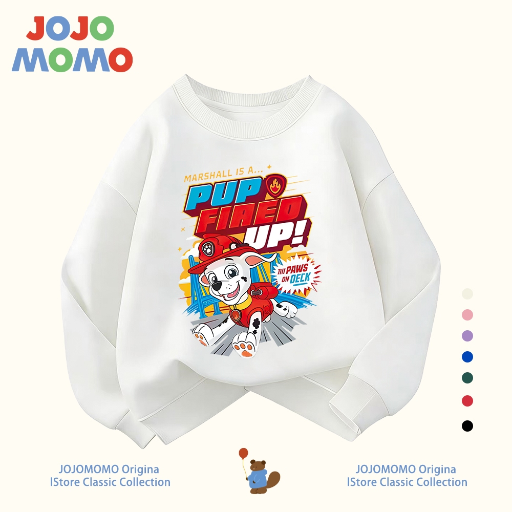 【จัดส่งเร็ว】เสื้อเด็ก แขนยาว / เสื้อสเวตเตอร์ ลาย Paw Patrol ผ้าฝ้ายแท้ 100% นุ่มสบาย ระบายอากาศดี สำหรับเด็กผู้ชาย อายุ 2–15 ปี