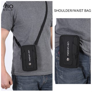 ABOSOLE กระเป๋าคาดเอวสี่ชั้นความจุขนาดใหญ่อเนกประสงค์กันน้ำป…