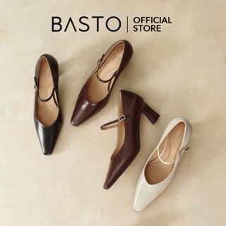 BASTO Women's Mary Jane Pumps Shoes รองเท้าแมรี่เจน รองเท้าส…