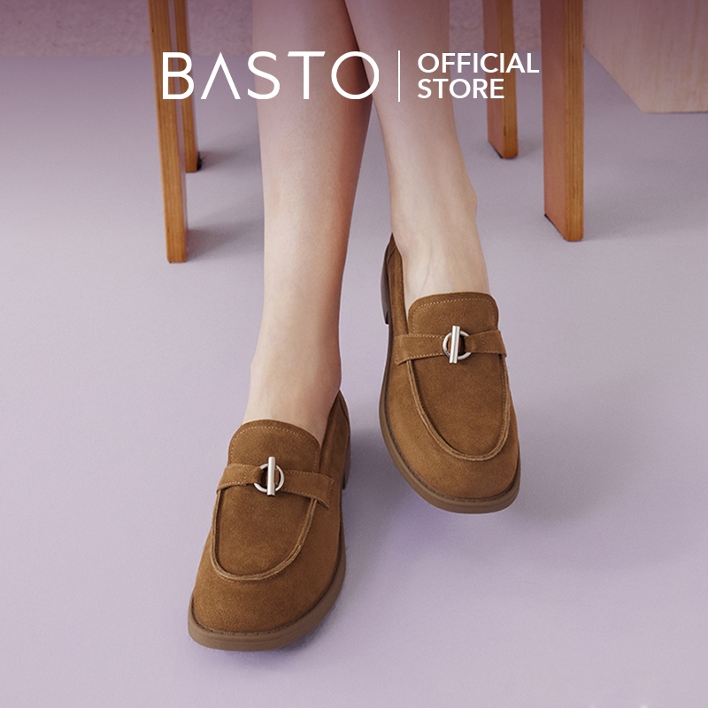 BASTO Women's Loafers Platform Shoes รองเท้า loafer รองเท้าส้นตึก BV158
