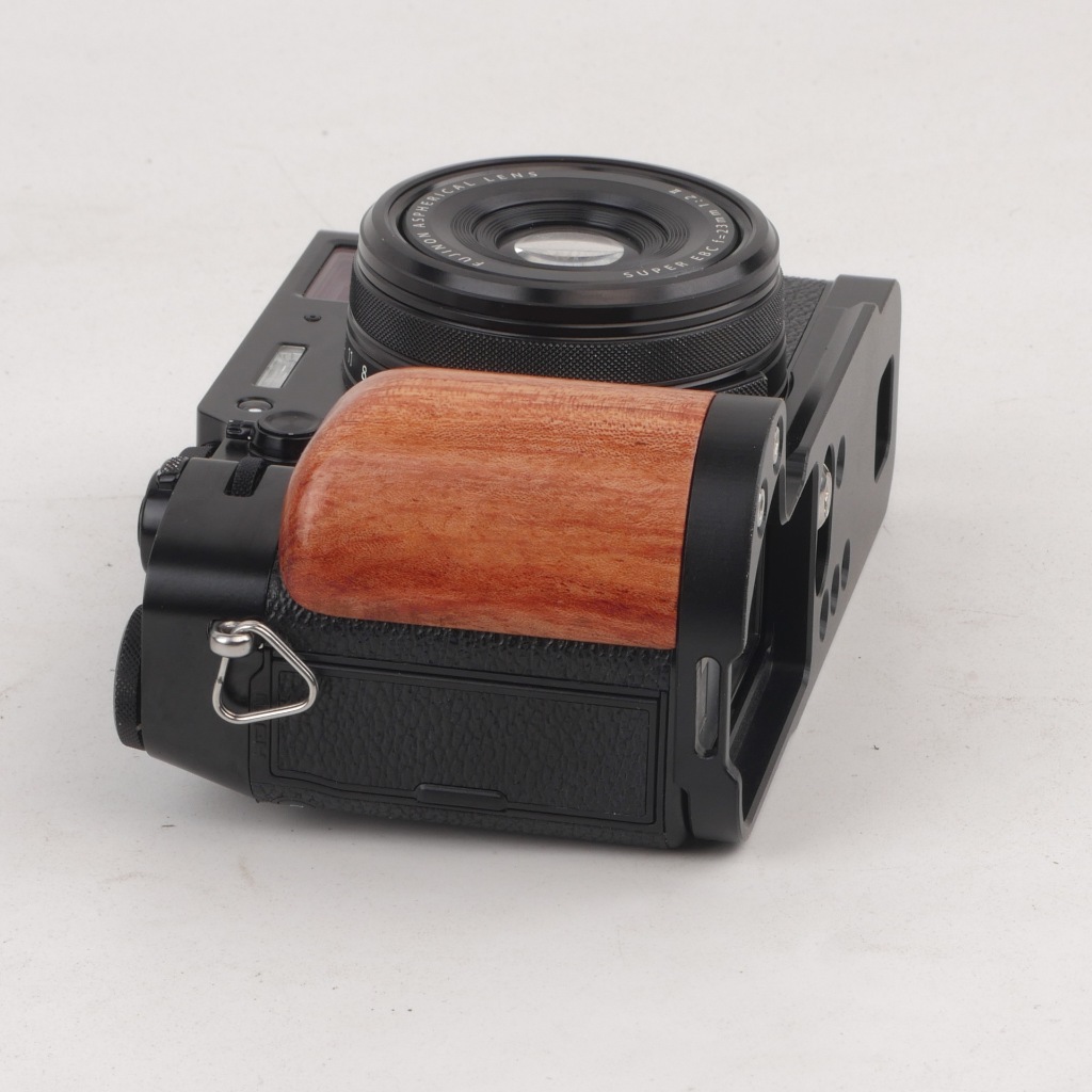 ด้ามจับ Fuji X-100VI FUJIX100VI ด้ามจับไม้เนื้อแข็ง x100 รุ่นที่หกโดยเฉพาะ