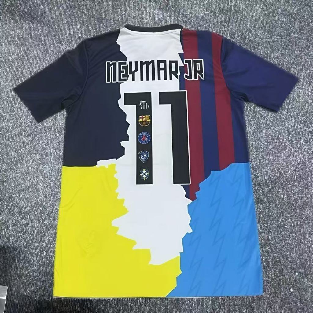 NEYMAR JR Short Sleeve T-shirt พิมพ์ลายสำหรับแฟนฟุตบอล