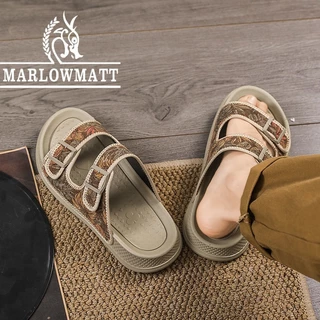 รองเท้าแตะผู้ชาย Marlowmatt | กันลื่น กันน้ํา | 2026 รองเท้าแตะแฟชั่นพิมพ์ลายสไตล์ใหม่