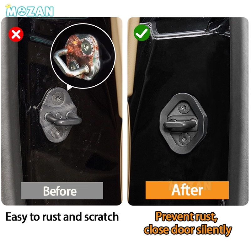 Nissan Serena C27 C28 (2017-2028) ฝาครอบหัวเข็มขัดล็อคประตูกลาง ฝาครอบป้องกันเงียบ - รูปที่ 4