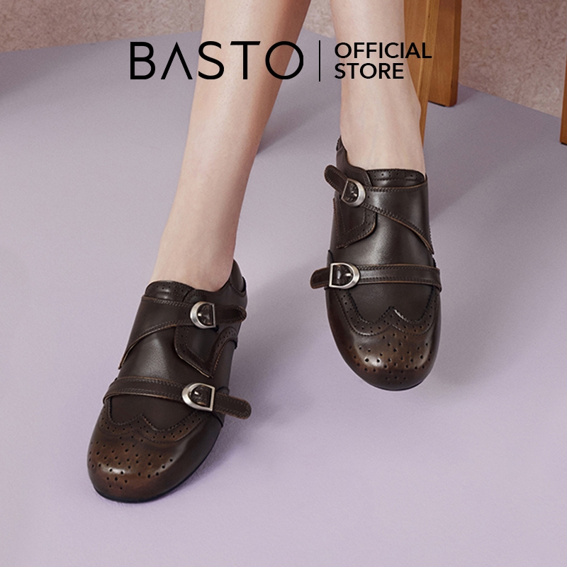 BASTO Women's Loafers Flat Shoes รองเท้า loafer รองเท้าส้นแบน D3836