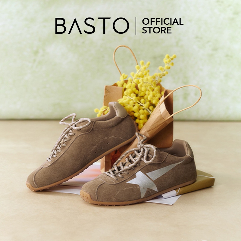 BASTO Women's Ballet Sneakers รองเท้าบัลเล่ต์ รองเท้าผ้าใบ D3863