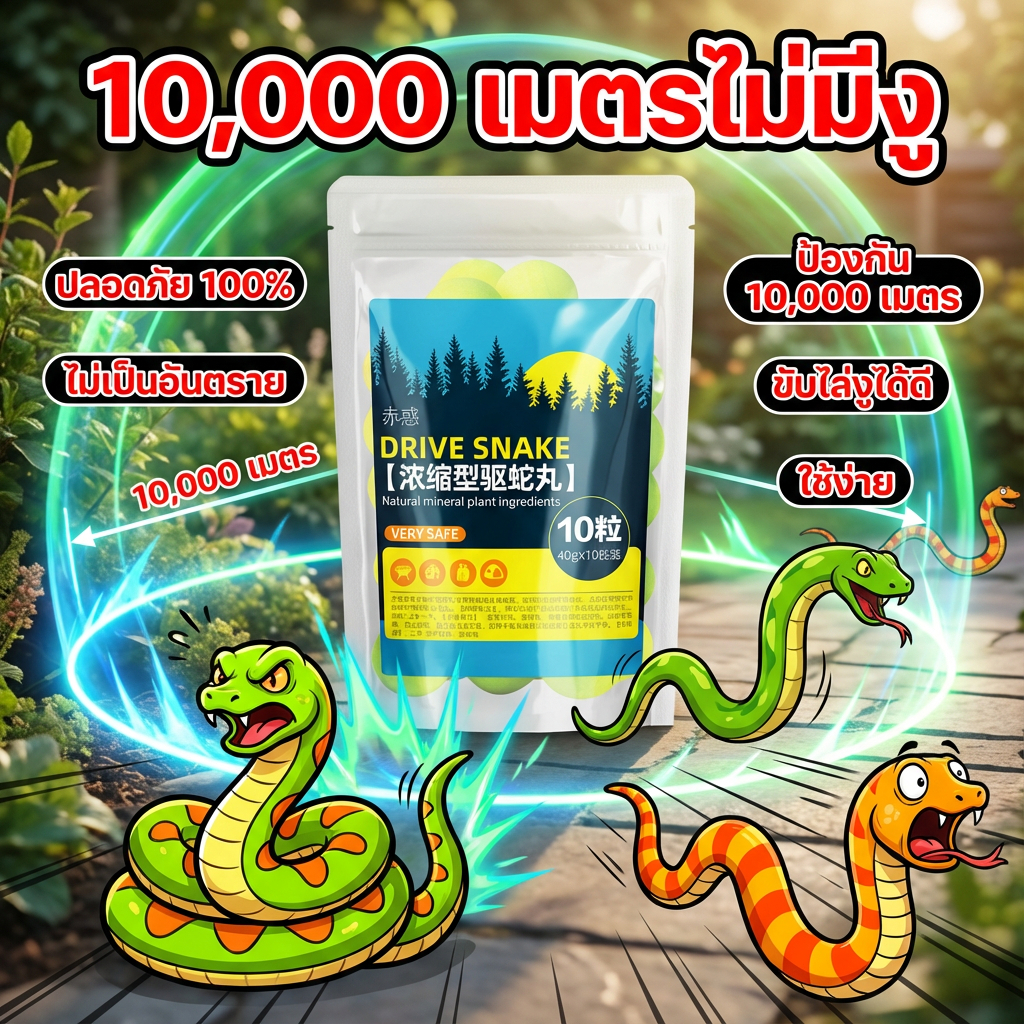 🐍ไม่มีงูในรัศมี 10000ไมล์ ช่วยให้ปลอดภัย🐍 Hb าป้องกันงู ยาไล่งู ยาป้องกันงู ยาไล่งู บรรจุ 10 เม็ด  1 เม็ดใช้ได้ 3 ปี สามารถขับไล่งูได้ 200 ชนิด มีประสิทธิภาพ 100% แมลงมีพิษต่างๆ ช่วยป้องกันภายในตัวบ้าน ช่วยปกป้องการตั้งแคมป์ จากงูและแมลง