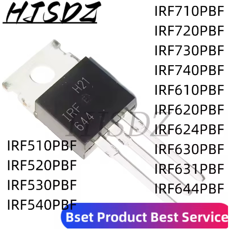 1-5PCS Original TO-220 IRF710 IRF720 IRF730 IRF740 IRF610 IRF620 IRF624 IRF630 IRF631 IRF644 IRF510 