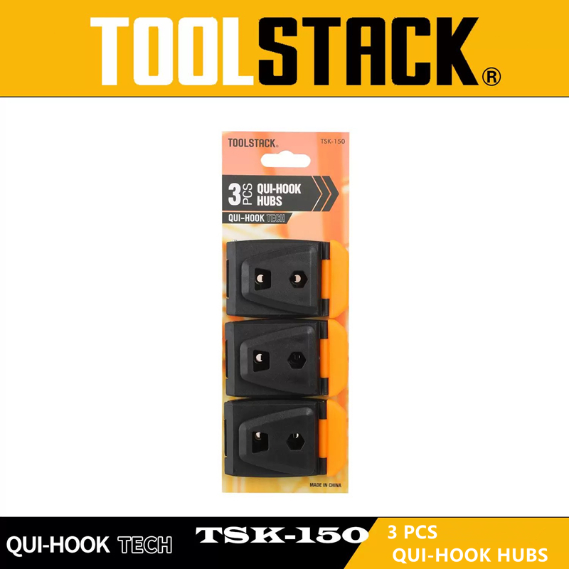 TOOLSTACK Quick Release Belt Clip Hubs สําหรับกระเป๋าเครื่องมือ Universal อุปกรณ์เสริม 3 ชิ้น TSK-150