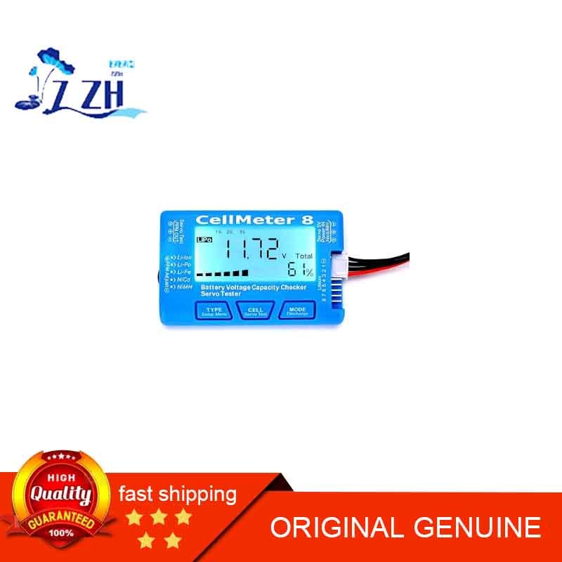 RC Cellmeter 8 แบตเตอรี่ดิจิตอลความจุ Checker Controller เครื่องทดสอบแรงดันไฟฟ้าสําหรับ LiPo Life Li