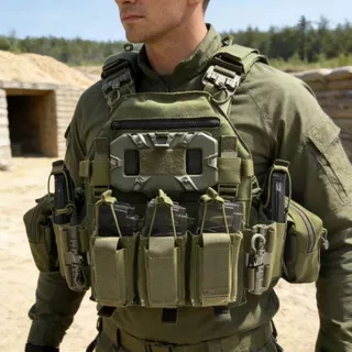 （COD)💥จัดส่งจากกรุงเทพฯ💥เสื้อกั๊ก 1000D ทนทาน กันฝนได้ ออกแบบมาสำหรับกิจกรรมกลางแจ้ง พร้อมฟังก์ชั่นหลากหลาย modèle 6094