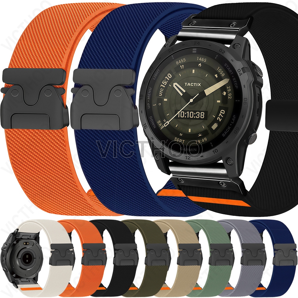สายไนล่อนกีฬา Loop สำหรับ Garmin Fenix 8 51/47/43mm/7X/7S/6S pro/6/5X/5S plus/Fenix3 hr/Forerunner 935 945 955 965