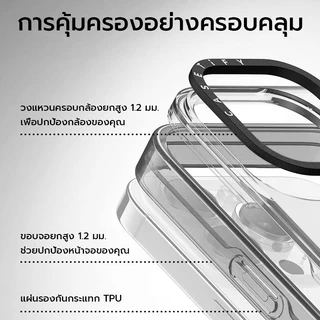 OSGEERสำหรับ iPhone 11-17 Pro Max เคสแม่เหล็กใสขอบอ่อนป้องกันตกบางเฉียบใช้งานทุกวัน