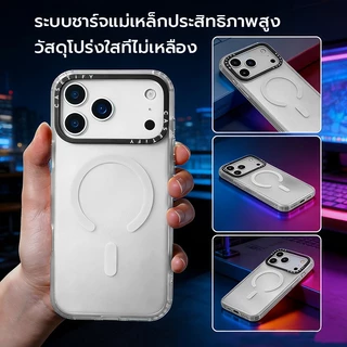 OSGEERสำหรับ iPhone 11-17 Pro Max เคสแม่เหล็กใสขอบอ่อนป้องกันตกบางเฉียบใช้งานทุกวัน